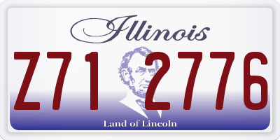 IL license plate Z712776
