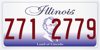 IL license plate Z712779