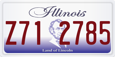 IL license plate Z712785