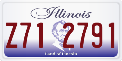 IL license plate Z712791