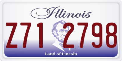 IL license plate Z712798