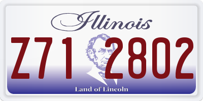 IL license plate Z712802