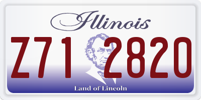 IL license plate Z712820