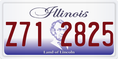 IL license plate Z712825
