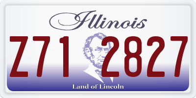 IL license plate Z712827