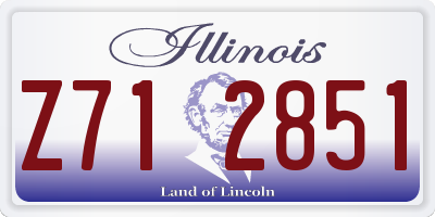 IL license plate Z712851