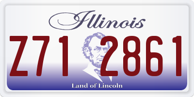 IL license plate Z712861