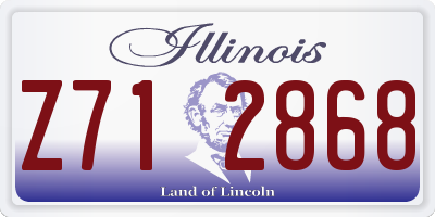 IL license plate Z712868