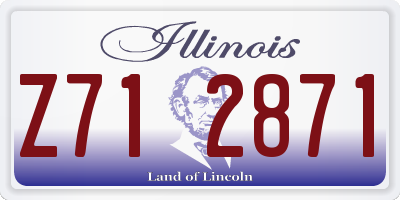 IL license plate Z712871