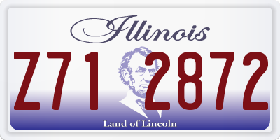 IL license plate Z712872
