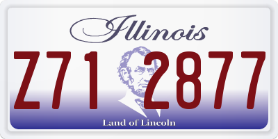IL license plate Z712877