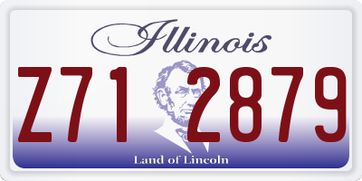 IL license plate Z712879