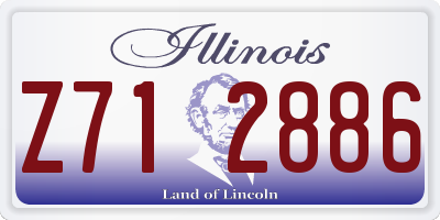 IL license plate Z712886