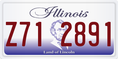 IL license plate Z712891