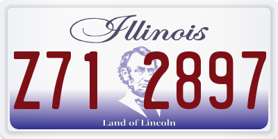 IL license plate Z712897