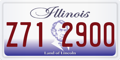 IL license plate Z712900