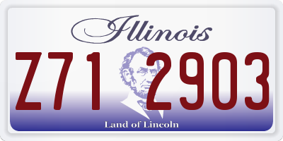 IL license plate Z712903