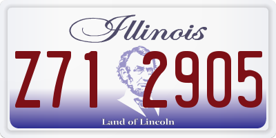 IL license plate Z712905