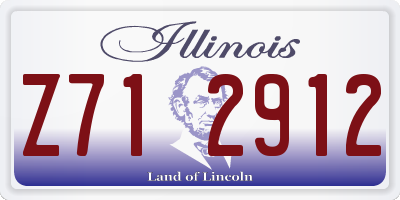 IL license plate Z712912