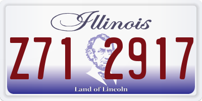 IL license plate Z712917