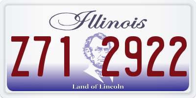 IL license plate Z712922