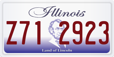 IL license plate Z712923