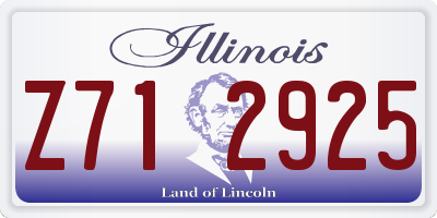 IL license plate Z712925