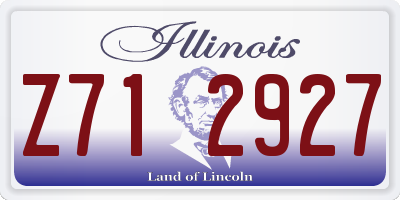 IL license plate Z712927