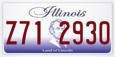 IL license plate Z712930
