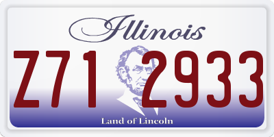 IL license plate Z712933