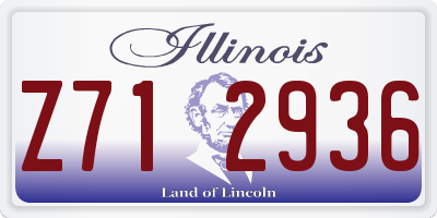 IL license plate Z712936
