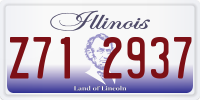 IL license plate Z712937