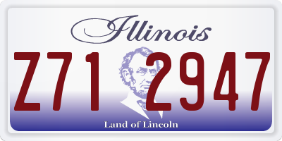 IL license plate Z712947