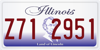 IL license plate Z712951