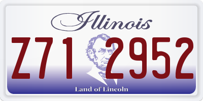 IL license plate Z712952