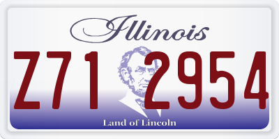 IL license plate Z712954