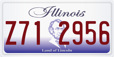 IL license plate Z712956