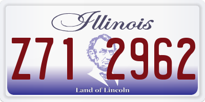 IL license plate Z712962