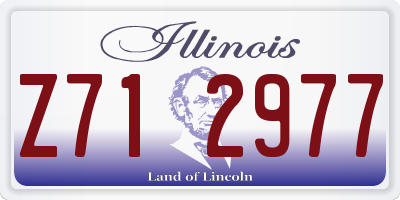 IL license plate Z712977