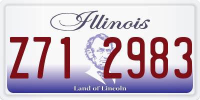 IL license plate Z712983