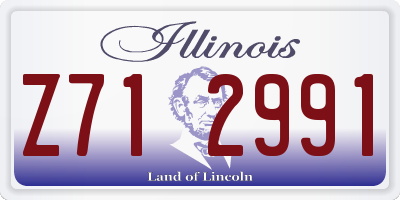 IL license plate Z712991