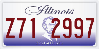 IL license plate Z712997