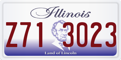 IL license plate Z713023