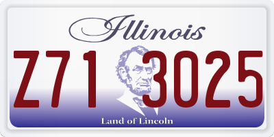 IL license plate Z713025