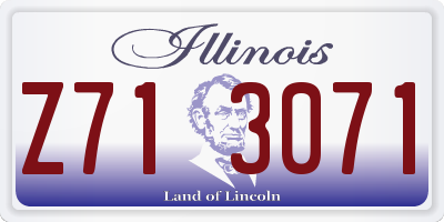 IL license plate Z713071