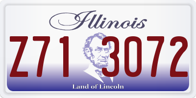 IL license plate Z713072