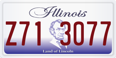 IL license plate Z713077