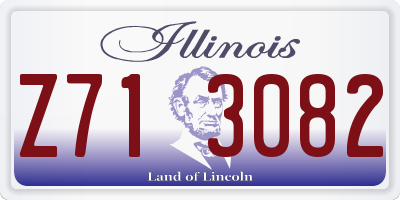 IL license plate Z713082
