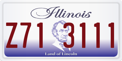 IL license plate Z713111
