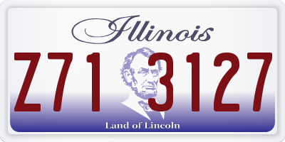 IL license plate Z713127
